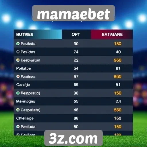Comparação de odds no mamaebet e concorrentes